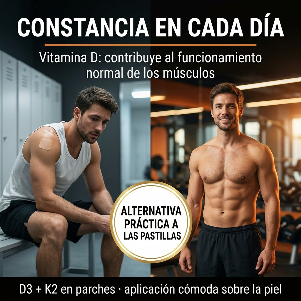 Vitamina D3 y K2 Parches transdérmicos