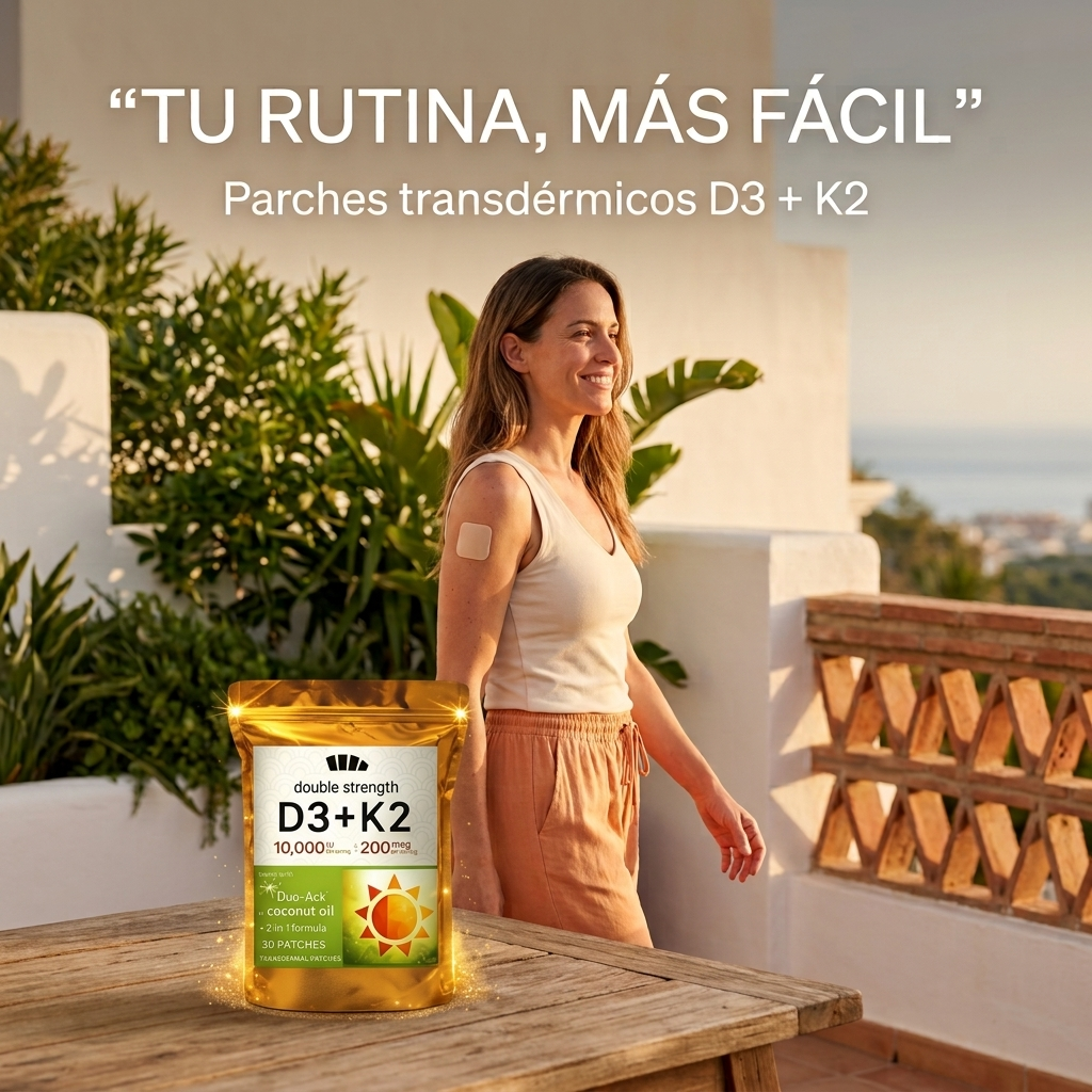 Vitamina D3 y K2 Parches transdérmicos